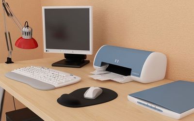 電腦打印機音響功放電視電子產品C4D模型